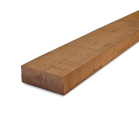 Bongossi Balken - 50x150 mm - Azobe Hartholz Bohlen sägerau (grob) - HF ca. 25% (AD)