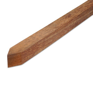 hardhout - puntpaal Bongossi Pfahl gespitzt - 65x65 mm - Gehobelt - AD hardhout - puntpaal Bongossi Pfahl gespitzt - 65x65 mm - Gehobelt - AD