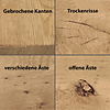 Eiche Profilholz Uberlappung Basic - 18x130 mm - gehobelt (glatt) - Eichenholz rustikal HF ca. 25% (KD)