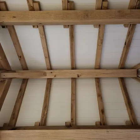 Alte Eichenbalke (gealtert) - 68x180 mm - Gehobelt - rustikales (frisches ) AD Eichenholz