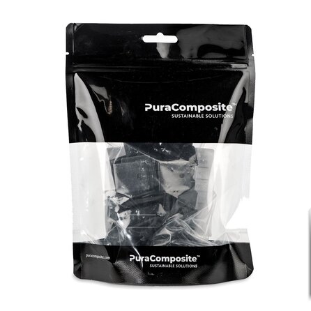 PuraFix Randclips – Montageclips Edelstahl - Schwarz Beschichtet - Inox – Blindbefestigung – Randmontage – 50 Stück
