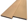 WPC Terrassendielen - hohl (nicht massiv) - Zeder Optik - 23x210 mm - 1 Seite gehobelt / 1 Seite gebürstet (Optik) - Terrassendielen mit unsichtbarer Befestigung - Holzverbundstoff