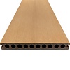 WPC Terrassendielen - hohl (nicht massiv) - Zeder Optik - 23x210 mm - 1 Seite gehobelt / 1 Seite gebürstet (Optik) - Terrassendielen mit unsichtbarer Befestigung - Holzverbundstoff