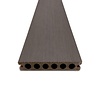 WPC Terrassendielen - hohl (nicht massiv) - Anthrazit Optik - 23x138 mm - 1 Seite gehobelt / 1 Seite gebürstet (Optik) - Terrassendielen mit unsichtbarer Befestigung - Holzverbundstoff