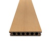 WPC Terrassendielen - hohl (nicht massiv) - Zeder Optik - 23x138 mm - 1 Seite gehobelt / 1 Seite gebürstet (Optik) - Terrassendielen mit unsichtbarer Befestigung - Holzverbundstoff