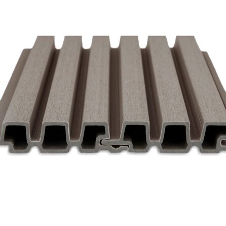 WPC Dänisches Tripel-Block Profilholz (hohl) - Vergrautes Holz Optik - 33x140 mm - Holzverbundstoff WPC Dänisches Tripel-Block Profilholz (hohl) - Vergrautes Holz Optik - 33x140 mm - Holzverbundstoff