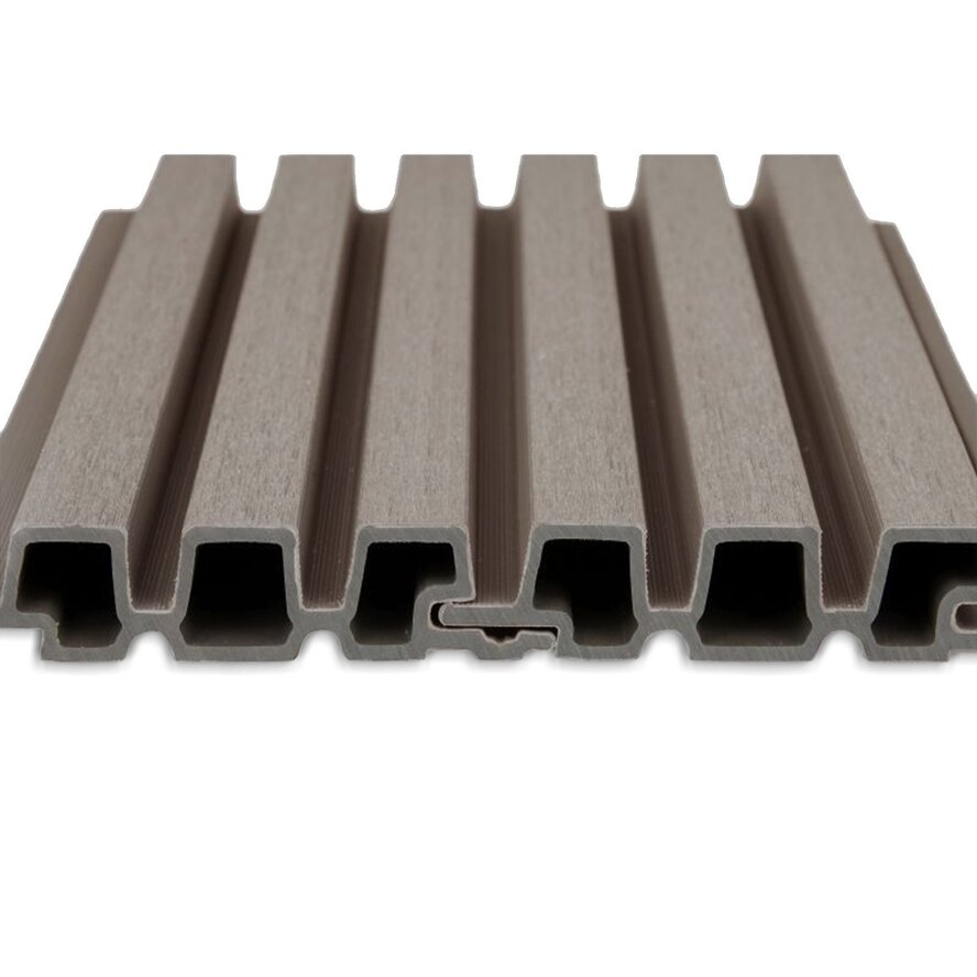 WPC Dänisches Tripel-Block Profilholz (hohl) - Vergrautes Holz Optik - 33x140 mm - Holzverbundstoff WPC Dänisches Tripel-Block Profilholz (hohl) - Vergrautes Holz Optik - 33x140 mm - Holzverbundstoff
