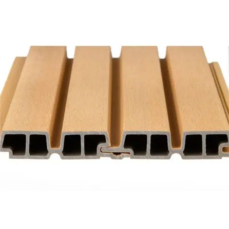 WPC Doppel-Blockprofil (hohl) - Zeder Optik - 33x140 mm - Holzverbundstoff WPC Doppel-Blockprofil (hohl) - Zeder Optik - 33x140 mm - Holzverbundstoff