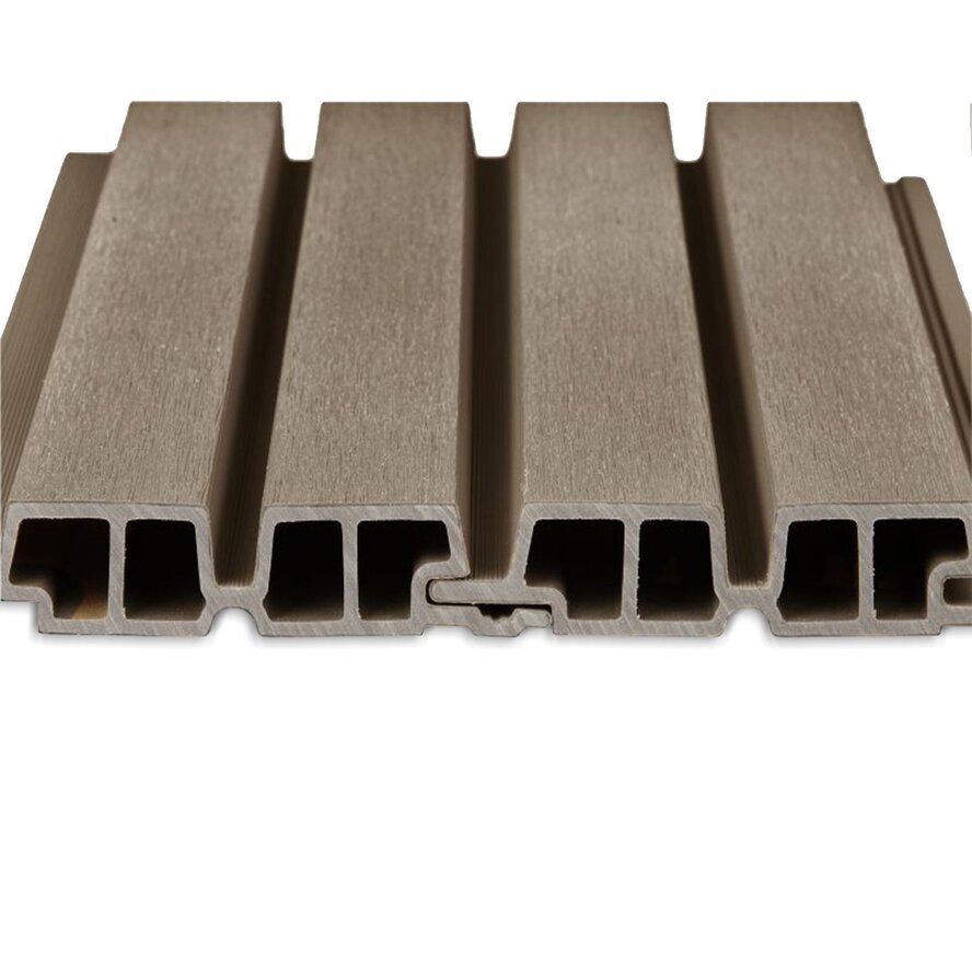WPC Doppel-Blockprofil (hohl) - Vergrautes Holz Optik - 33x140 mm - Holzverbundstoff WPC Doppel-Blockprofil (hohl) - Vergrautes Holz Optik - 33x140 mm - Holzverbundstoff