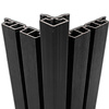 WPC Eckprofil – Farbton Schwarz - 67x67 mm - WPC Eckabschlussprofil WPC Eckprofil – Farbton Schwarz - 67x67 mm - WPC Eckabschlussprofil