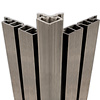 WPC Eckprofil – Farbton Hellgrau - 67x67 mm - WPC Eckabschlussprofil