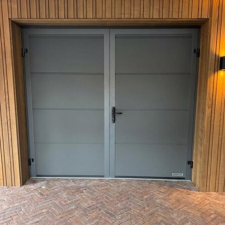 Esche Thermoholz gehobelt - Doppel-Blockprofil (70/30) - 21x125 mm - Doppel Block- / Raute- / Trapez- Profilholz - HF 8-12%