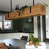 Alte Eichenbalke (gealtert) - 90x160 mm - Gehobelt, gebürstet und geräuchert - rustikales (frisches) AD Eichenholz