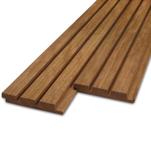 thermo - rabat Dänisches Tripel-Block Profilholz - Limba Thermoholz - 21x132 mm - Gehobelt - KD thermo - rabat Dänisches Tripel-Block Profilholz - Limba Thermoholz - 21x132 mm - Gehobelt - KD
