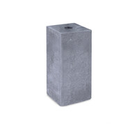 Blaustein-Sockel mit Loch - 19x19 cm - 35 cm hoch