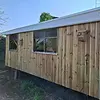 Stülpschalung Nut und Feder Kiefer imprägniert (KDI) - 16x127 mm - Softline- / Schräg- Profilholz gehobelt (glatt) - HF 18-20% (KD)