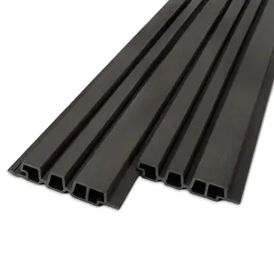 WPC Barcode Profilholz (hohl) - Schwarz Ebenholz Optik - 33x165 mm