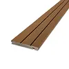 WPC Randplanke - Teak Optik - 22x146 mm - mit Nutprofil - Abschlussplanke / Verkleidungsplanke mit unsichtbarer Befestigung - Holzverbundstoff