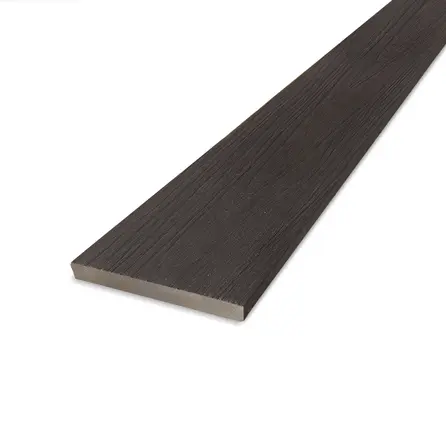 WPC Leiste - Schwarz Ebenholz Optik - 12x150 mm -gebürstet (Optik) -  WPC Verkleidungsprofil / Verkleidungsplanke - Holzverbundstoff