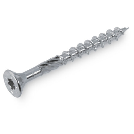 Universelle Senkkopf Holzschrauben TX verzinkt - 5 mm - blau/weiß verzinkt - Teilgewinde - 25 Torx (TX25) - 200 Stück