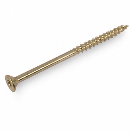 Universelle Senkkopf Holzschrauben TX verzinkt - 6 mm - gelb verzinkt - Teilgewinde - 30 Torx (TX20) - 50 Stück
