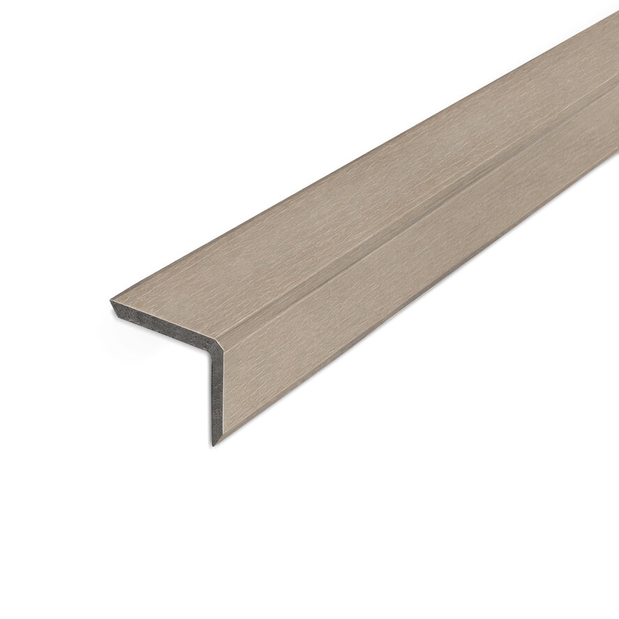 WPC Eckprofil – Vergrautes Holz Optik - 41x50 mm - WPC Eckabschlussprofil WPC Eckprofil – Vergrautes Holz Optik - 41x50 mm - WPC Eckabschlussprofil