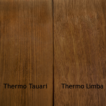 Tauari Thermoholz - B-fix Profilholz - Terrasse & Fassade - 21x140 mm - Thermo-Tauari gehobelt - HF 8-12% Tauari Thermoholz - B-fix Profilholz - Terrasse & Fassade - 21x140 mm - Thermo-Tauari gehobelt - HF 8-12%