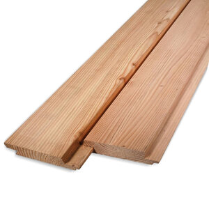 Einzel-Blockprofil Nut und Feder - Douglasie - 21x115 mm - Gehobelt - KD Einzel-Blockprofil Nut und Feder - Douglasie - 21x115 mm - Gehobelt - KD