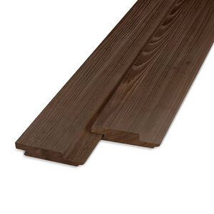 Einzel-Blockprofil Nut und Feder - Esche Thermoholz - 21x90 mm - Gehobelt - KD Einzel-Blockprofil Nut und Feder - Esche Thermoholz - 21x90 mm - Gehobelt - KD