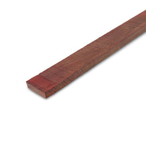 Padouk Holzlatte - 26x50 mm - Sägerau - AD
