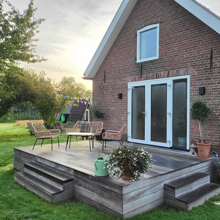 Padouk B-fix Profilholz - 21x43 mm - für Terrasse & Fassade - Hartholz gehobelt - HF ca. 25% (AD) Padouk B-fix Profilholz - 21x43 mm - für Terrasse & Fassade - Hartholz gehobelt - HF ca. 25% (AD)