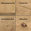 Eichenbretter künstlich getrocknet (KD) - 20x230 mm - Gehobelt - Eichenholz rustikal - für Innen & Außen (geschutzt) Eichenbretter künstlich getrocknet (KD) - 20x230 mm - Gehobelt - Eichenholz rustikal - für Innen & Außen (geschutzt)