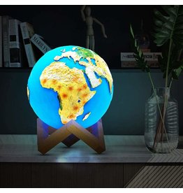 3D Wereldbol Lamp van 15 cm
