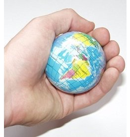 Anti-stressball wereldbol 8 cm