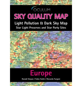 Continent map Sky Quality Map Europe