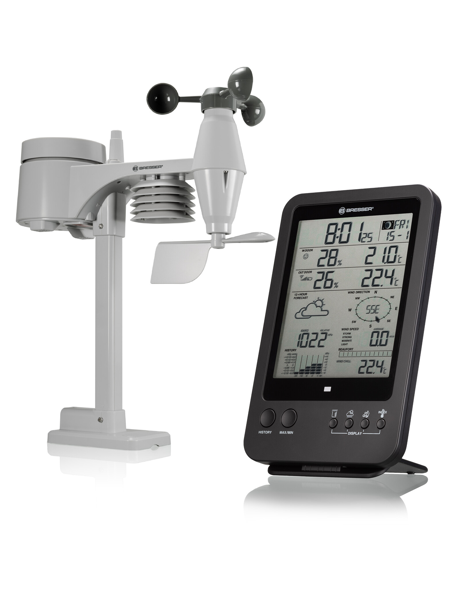 Bresser BRESSER Weather Center 5-in-1 zwart