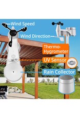 Omegon BRESSER WLAN ClearView weerstation met 7-in-1 Profi-sensor