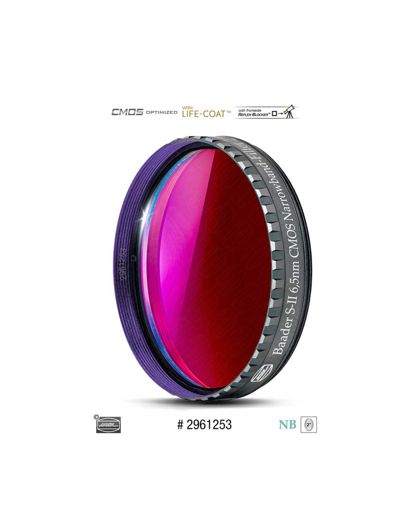 2 inch S-II Narrowband 6.5 nm Filter - CMOS optimized