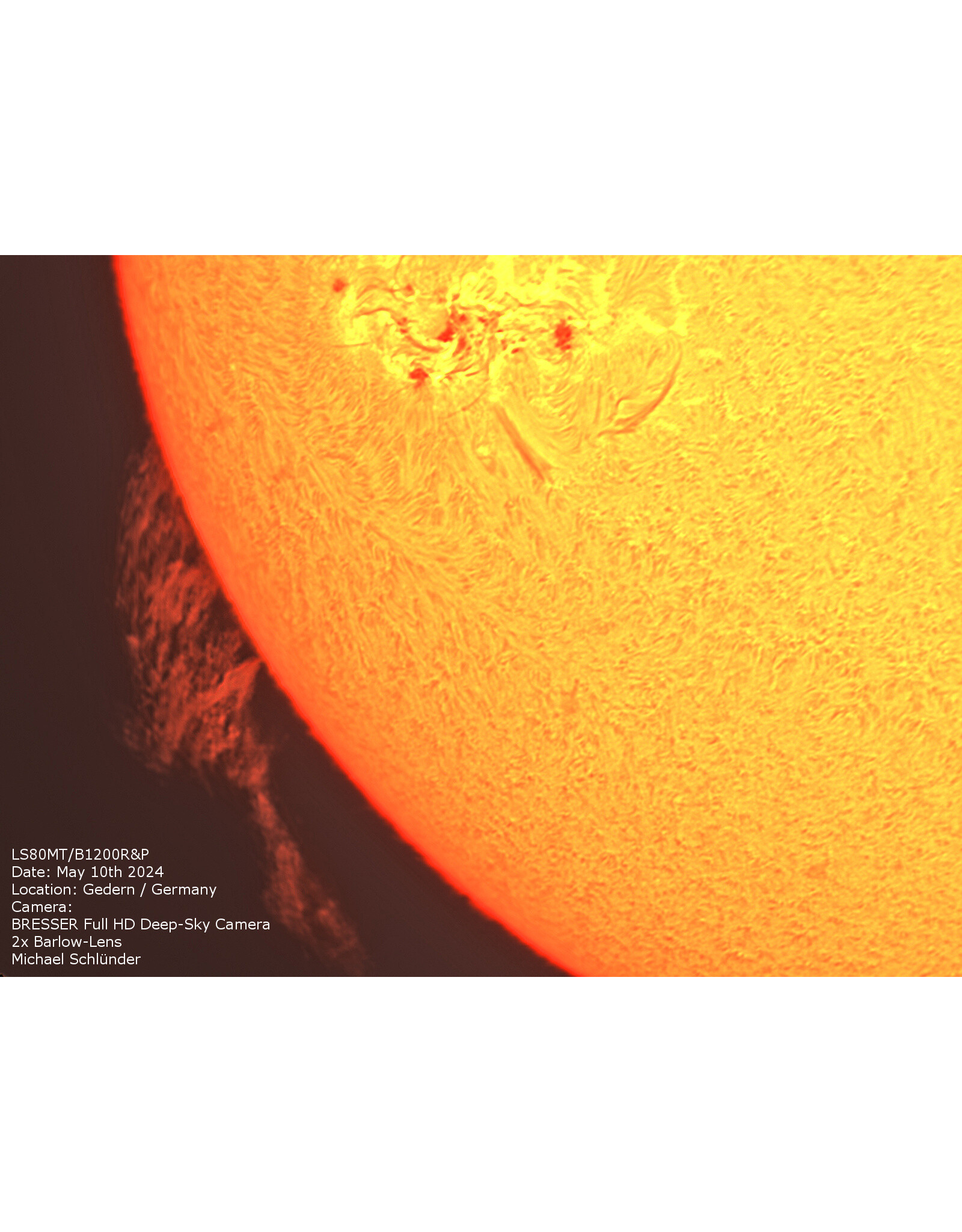 Lunt LS80MT/B1200R&P allround APO-telescoop voor zon + sterrenhemel