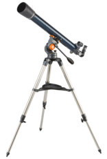 Celestron AstroMaster 70AZ met smartphone en maanfilter