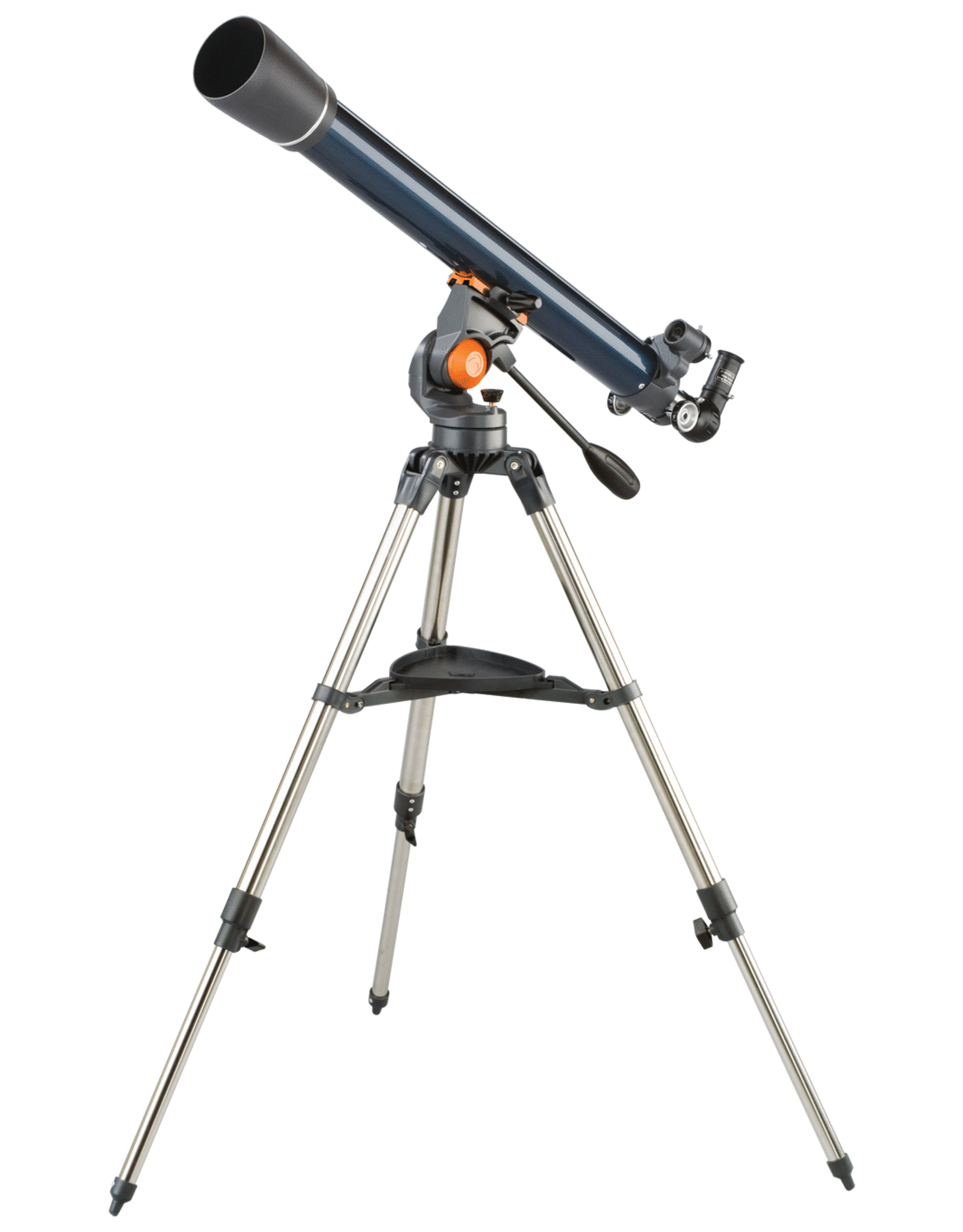 Celestron AstroMaster 70AZ met smartphone en maanfilter