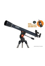 Celestron AstroMaster 70AZ met smartphone en maanfilter