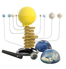 Zonnestelsel met gemotoriseerde aandrijving