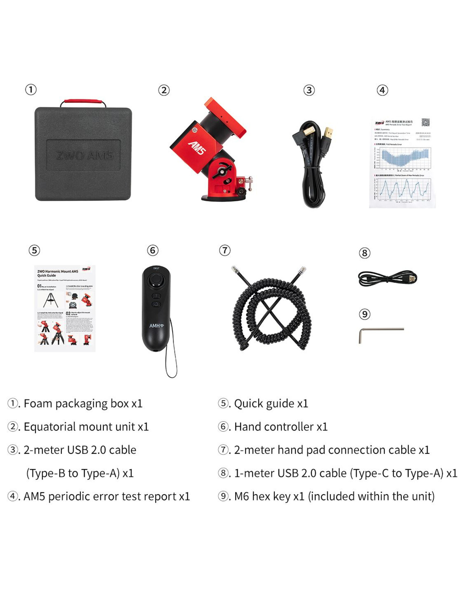 ZWO Montering AM5N Harmonic Equatorial