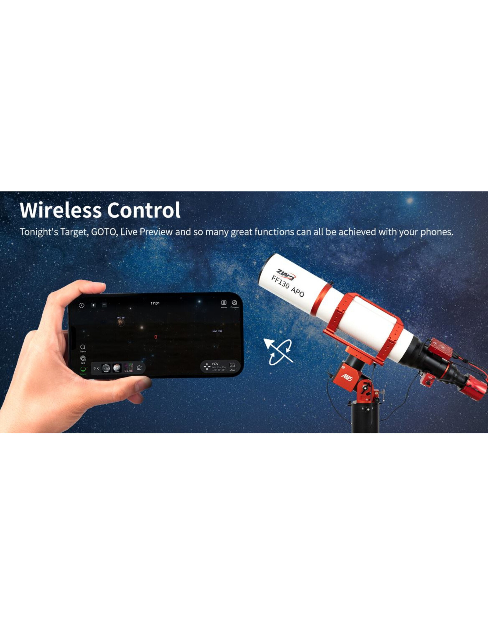 ZWO Mount AM5N Harmonic Equatorial + Tripod TC40