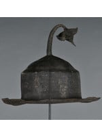 DECORATIVE ART S/2 IRON HAT