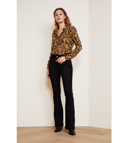 Fabienne Chapot Perfect Blouse Toffee Brown Black
