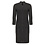 Geisha Dress Lurex Stripe Long Sleeve Black Gold 07832-41