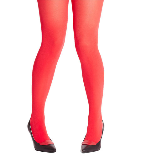 Margot One Colour Tights Real Red