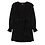 Alix The Label Woven Shiny Crepe Short Dress Black